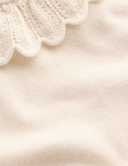 Melina Baumwollpullover mit Rüschen-Warmes Naturweiß-6