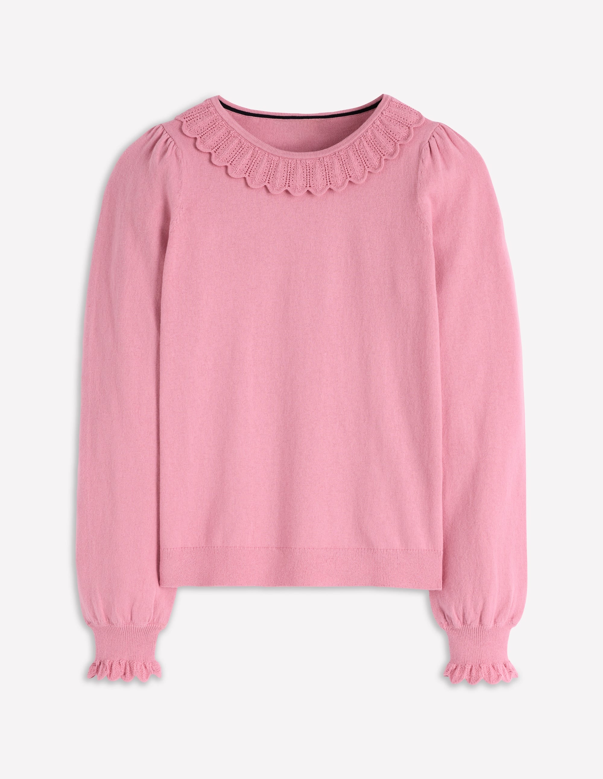 Melina Baumwollpullover mit Rüschen-Kirschblütenrosa - Image 5