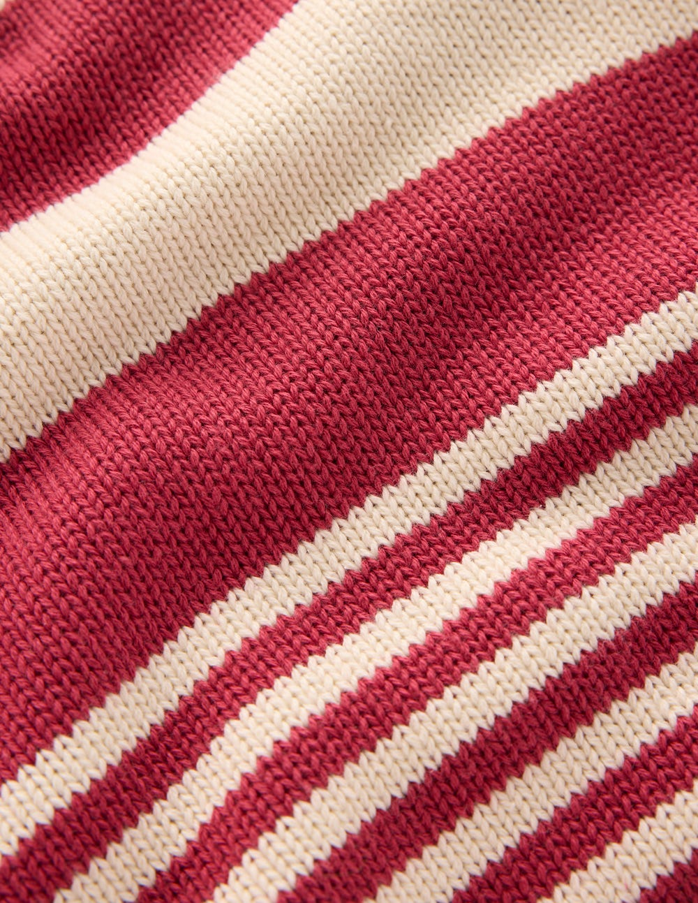 Jemma Breiter Baumwollpullover-Warmes Naturweiß/Terrakotta - Image 7