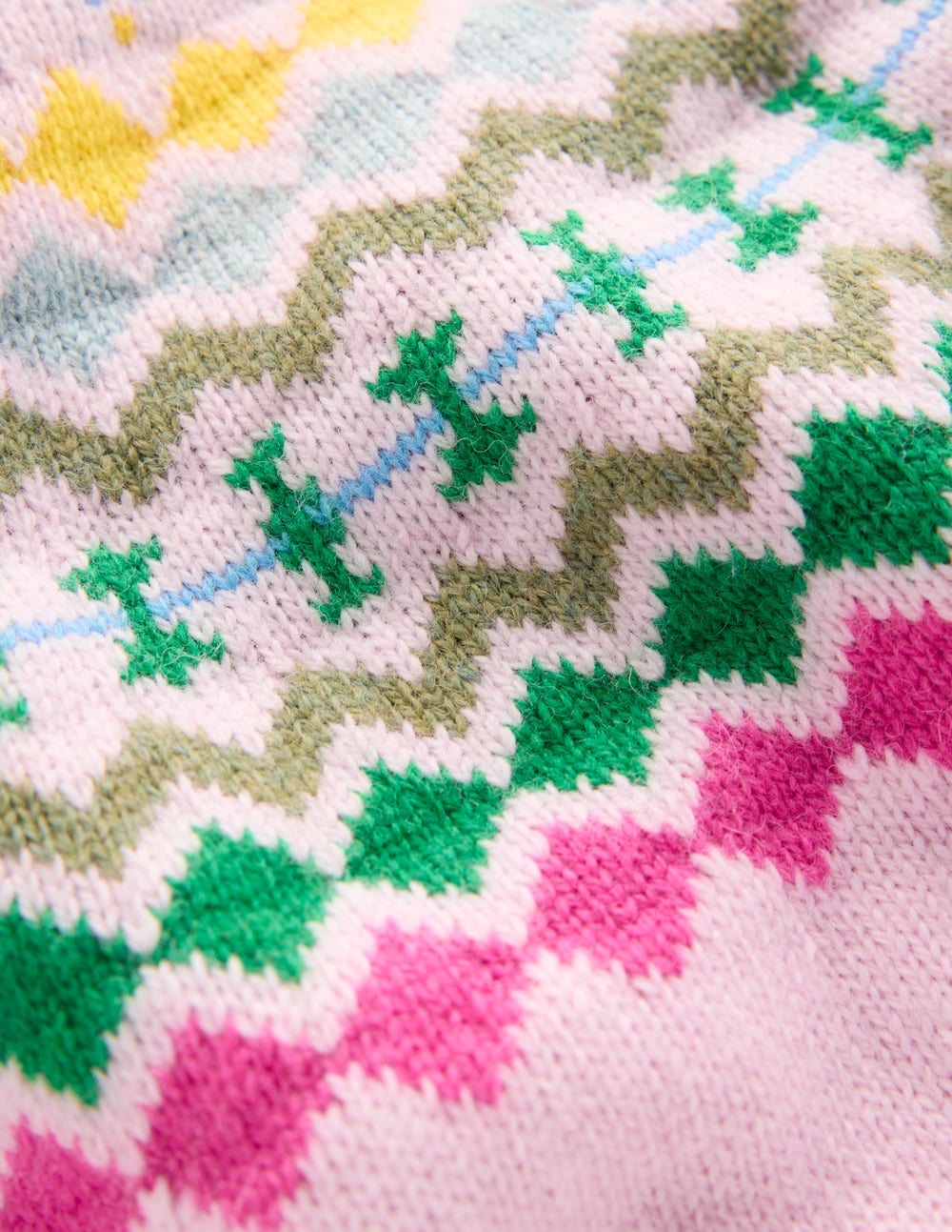 Fae Fair-Isle-Pullover mit Rüschen-Transparentes Rosa Melange-6
