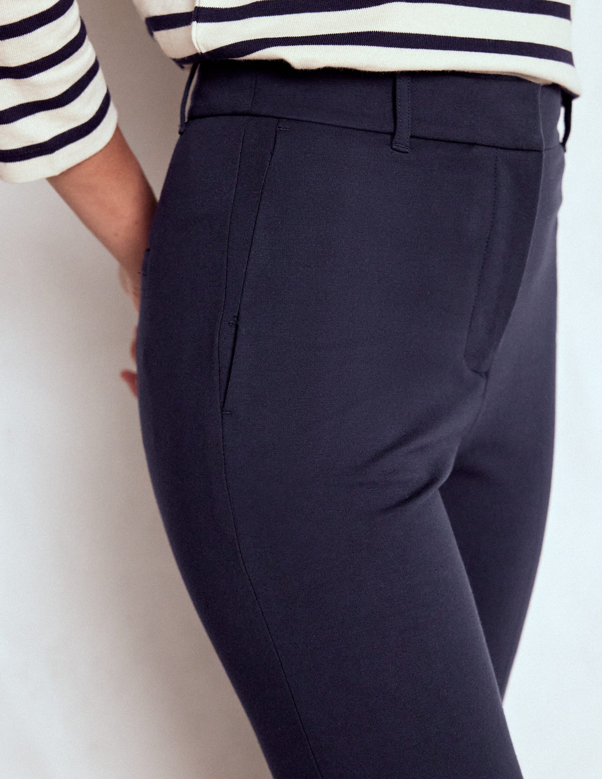 Highgate Ponte-Hose-Aqua Marine Marl-2