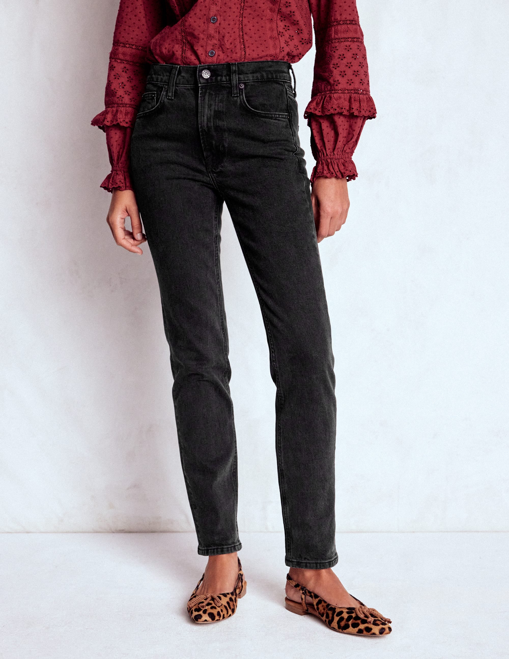 Girlfriend-Jeans-Beatnik Red - Image 4