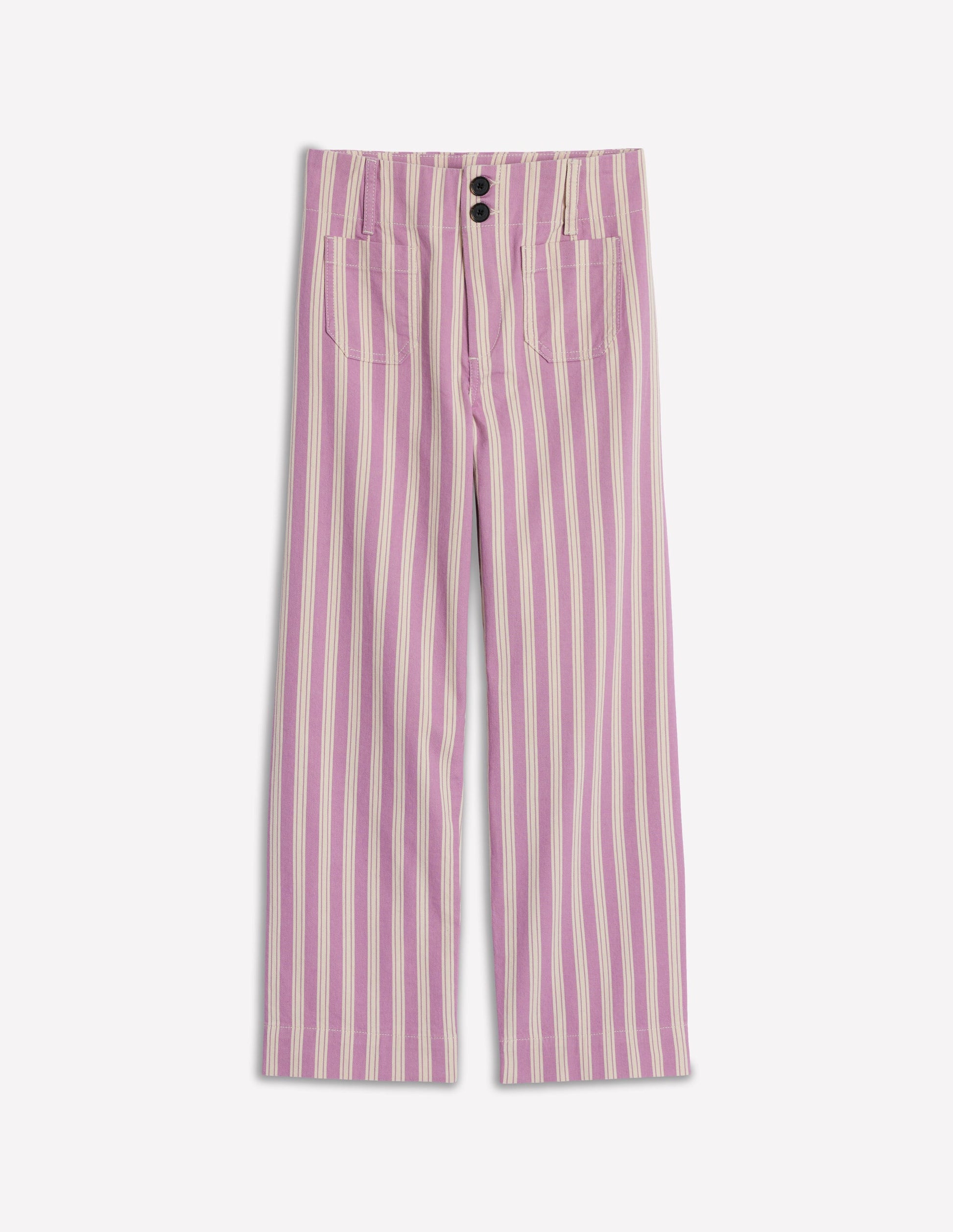 Primrose Hose mit aufgesetzten Taschen-Flieder Tram-Streifen-7