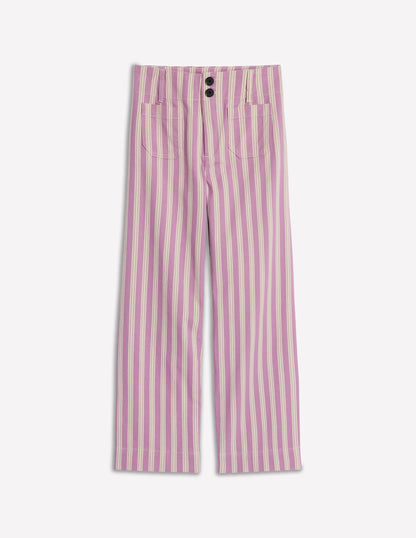 Primrose Hose mit aufgesetzten Taschen-Flieder Tram-Streifen-7