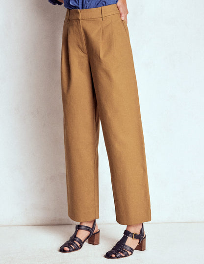 Bloomsbury Baumwollhose-Kamelbraun-4