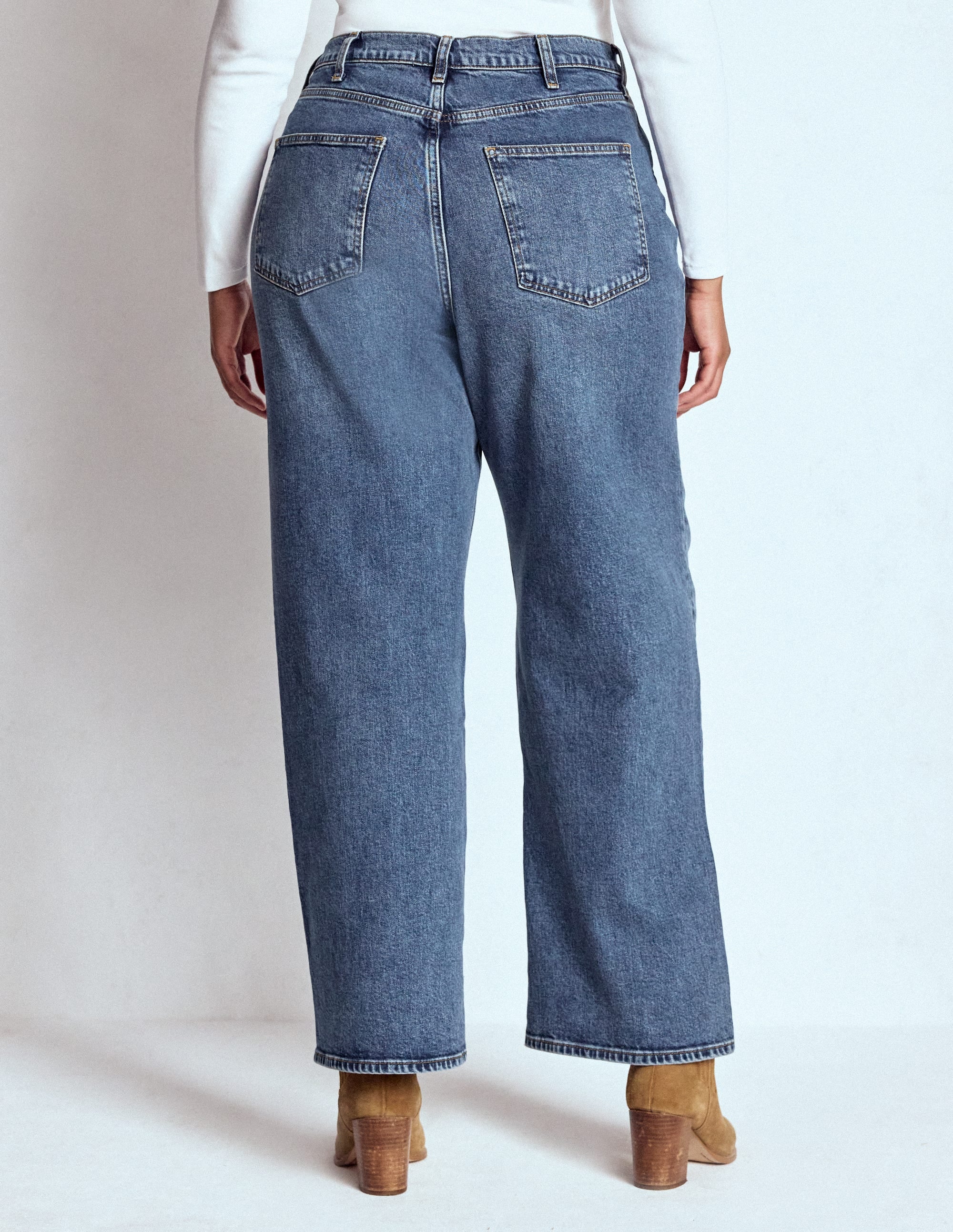 Jeans mit hohem Bund und geradem, weitem Bein-Beatnik Red - Image 9