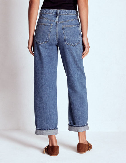 Lockere Jeans mit mittlerer Leibhöhe-Mittlerer Jahrgang