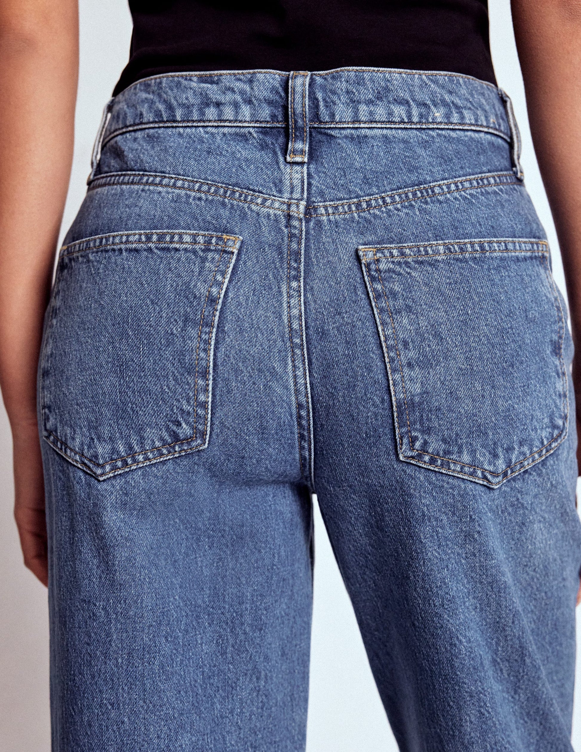 Lockere Jeans mit mittlerer Leibhöhe-Mittlerer Jahrgang-8