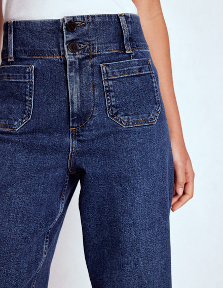 Primel Jeans mit aufgesetzter Tasche-Beatnik Red