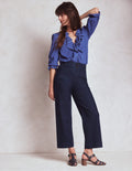 Jean court Primrose-Tresse indigo