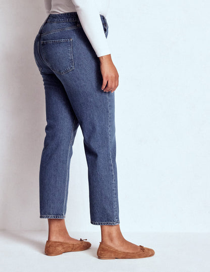 Feste Jeans mit hohem Bund und geradem Bein-Beatnik Red-11