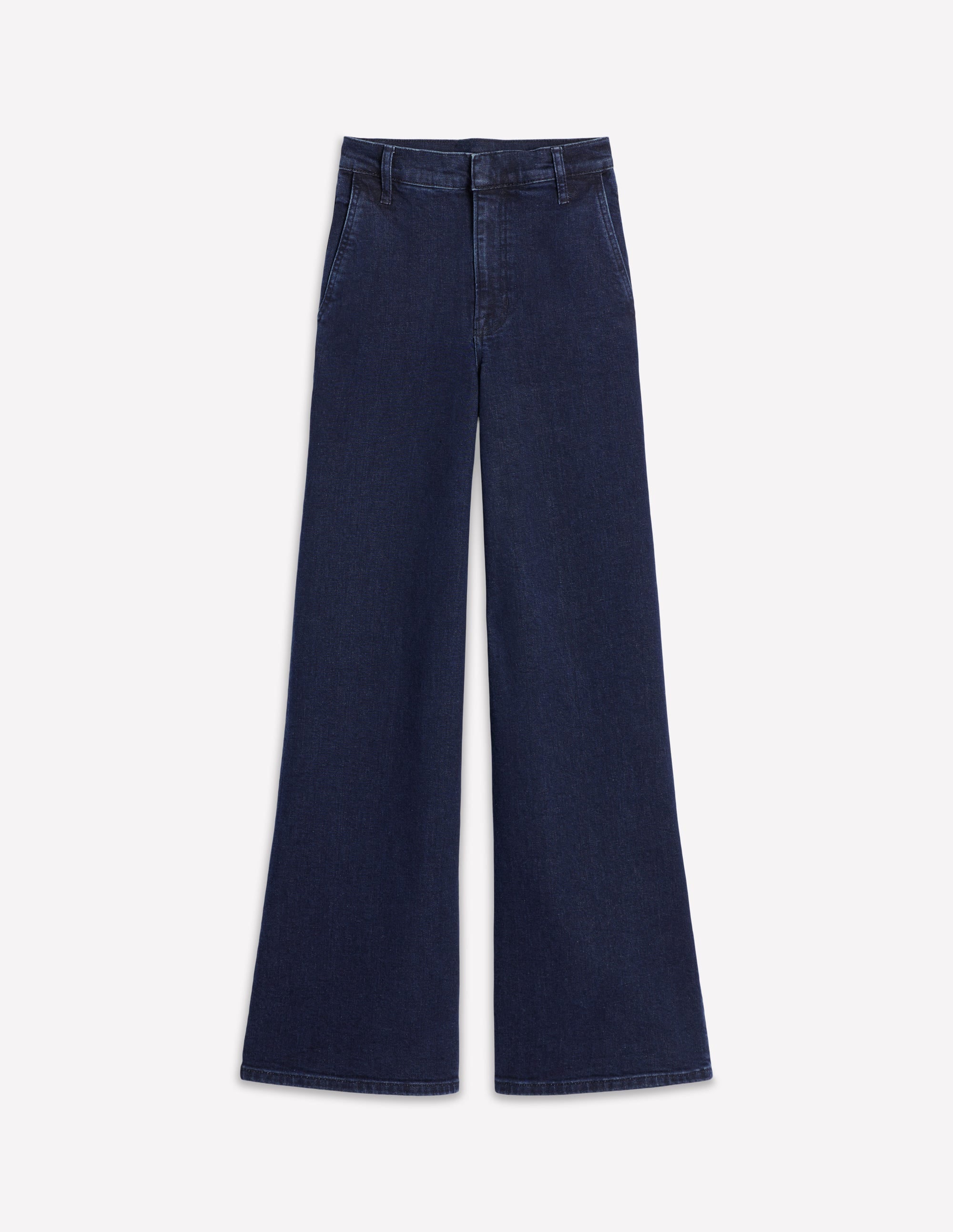 Weit geschnittene Jeans mit hohem Bund-Dunkles Vintageblau - Image 6