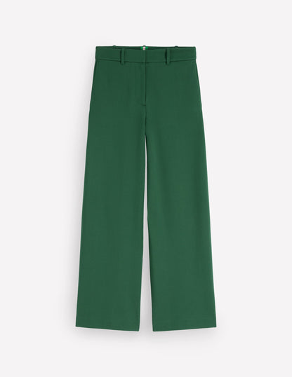 Belgravia Verkürzte Ponte-Hose-Jagdgrün-5