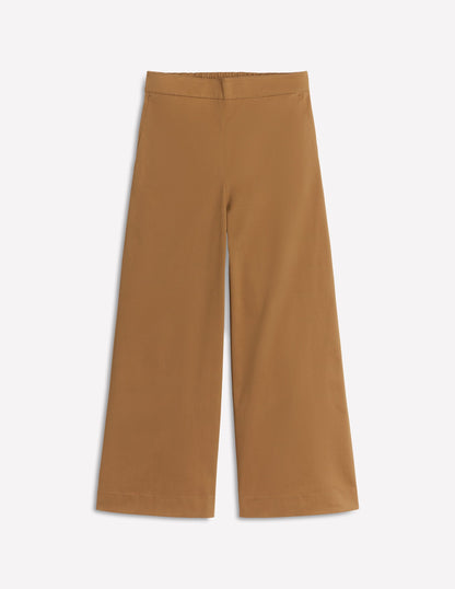 Verkürzte Hose zum Hineinschlüpfen-Haselnussbraun-6
