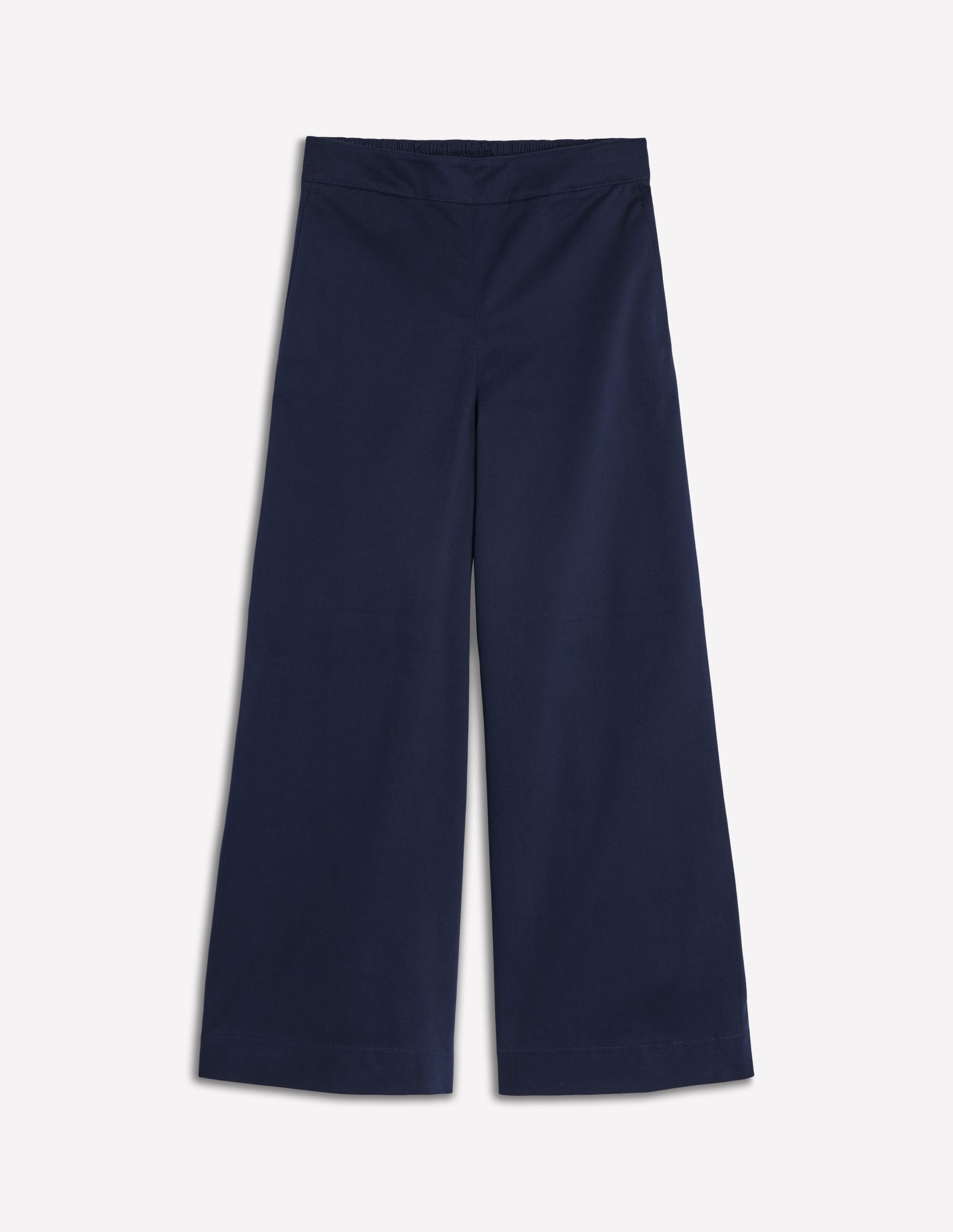 Verkürzte Hose zum Hineinschlüpfen-Marineblau-6