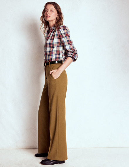 Belgravia Taillierte Hose-Tabakbraun