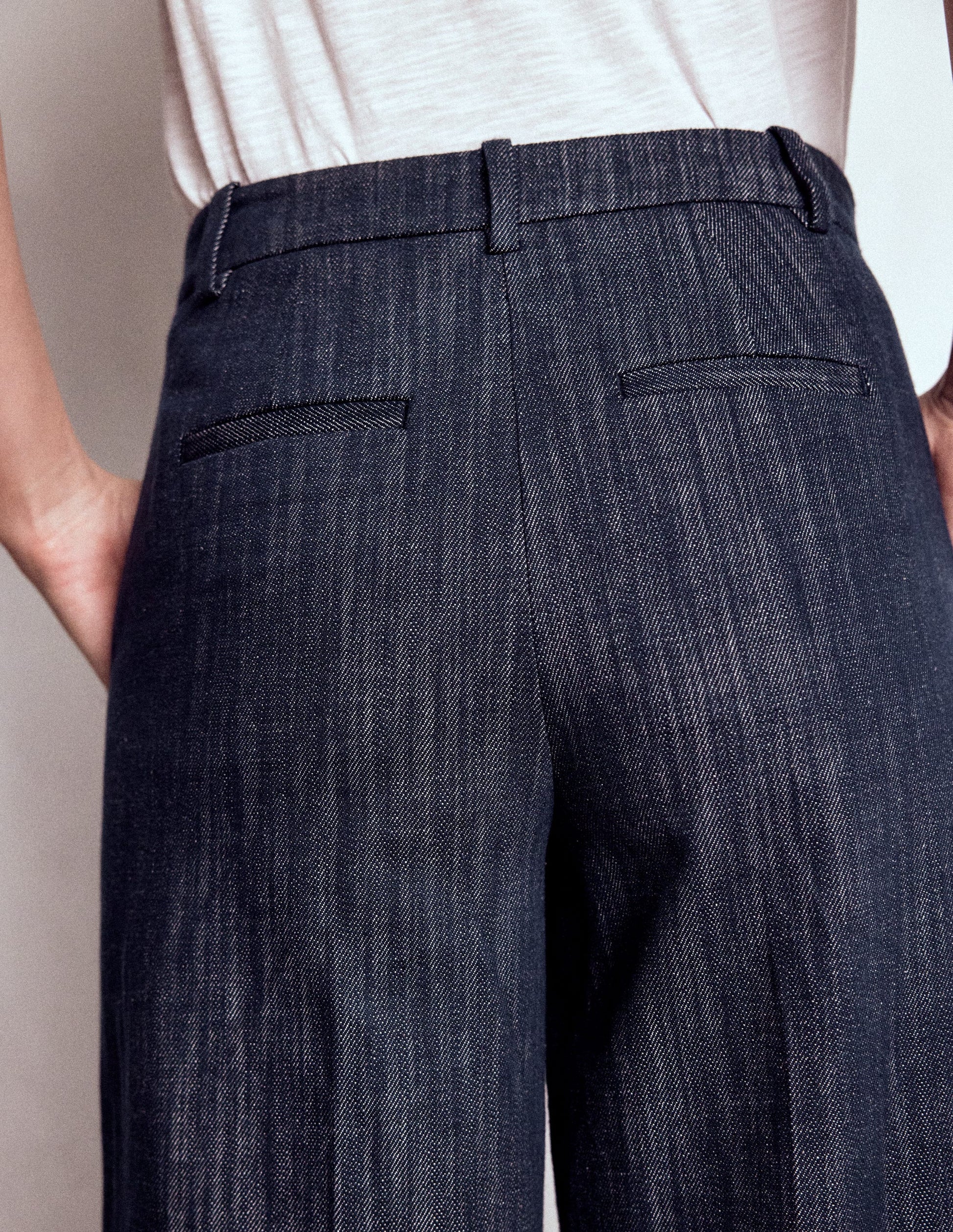 Belgravia Twillhose-Marineblau Indigo-4
