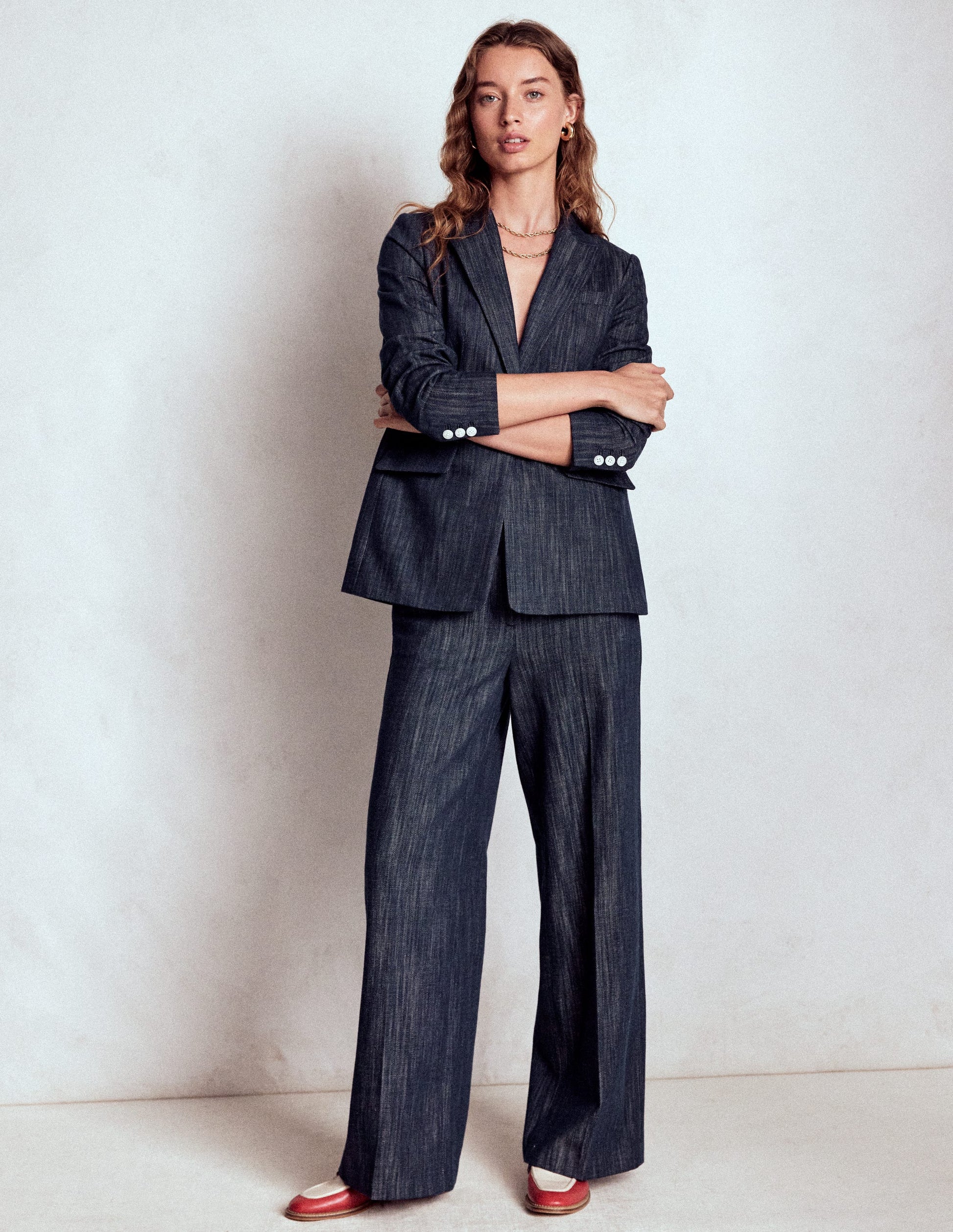 Belgravia Twillhose-Marineblau Indigo-7