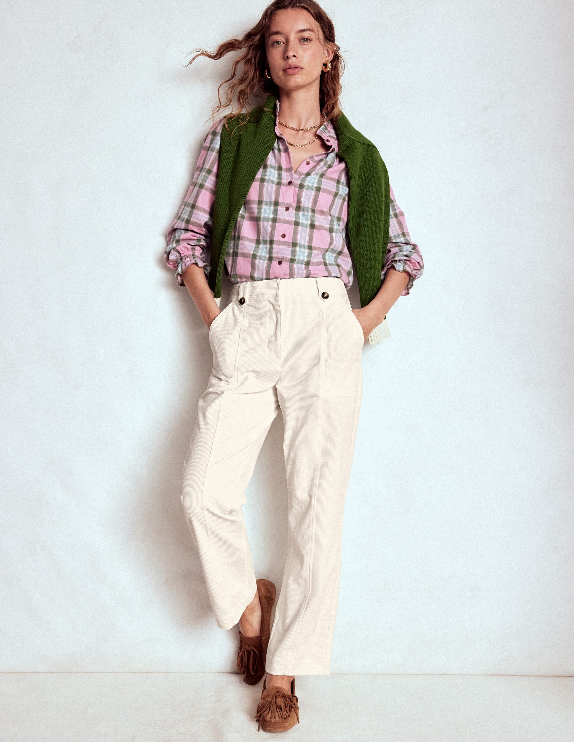 Pimlico Cordhose-Naturweiß - Image 1