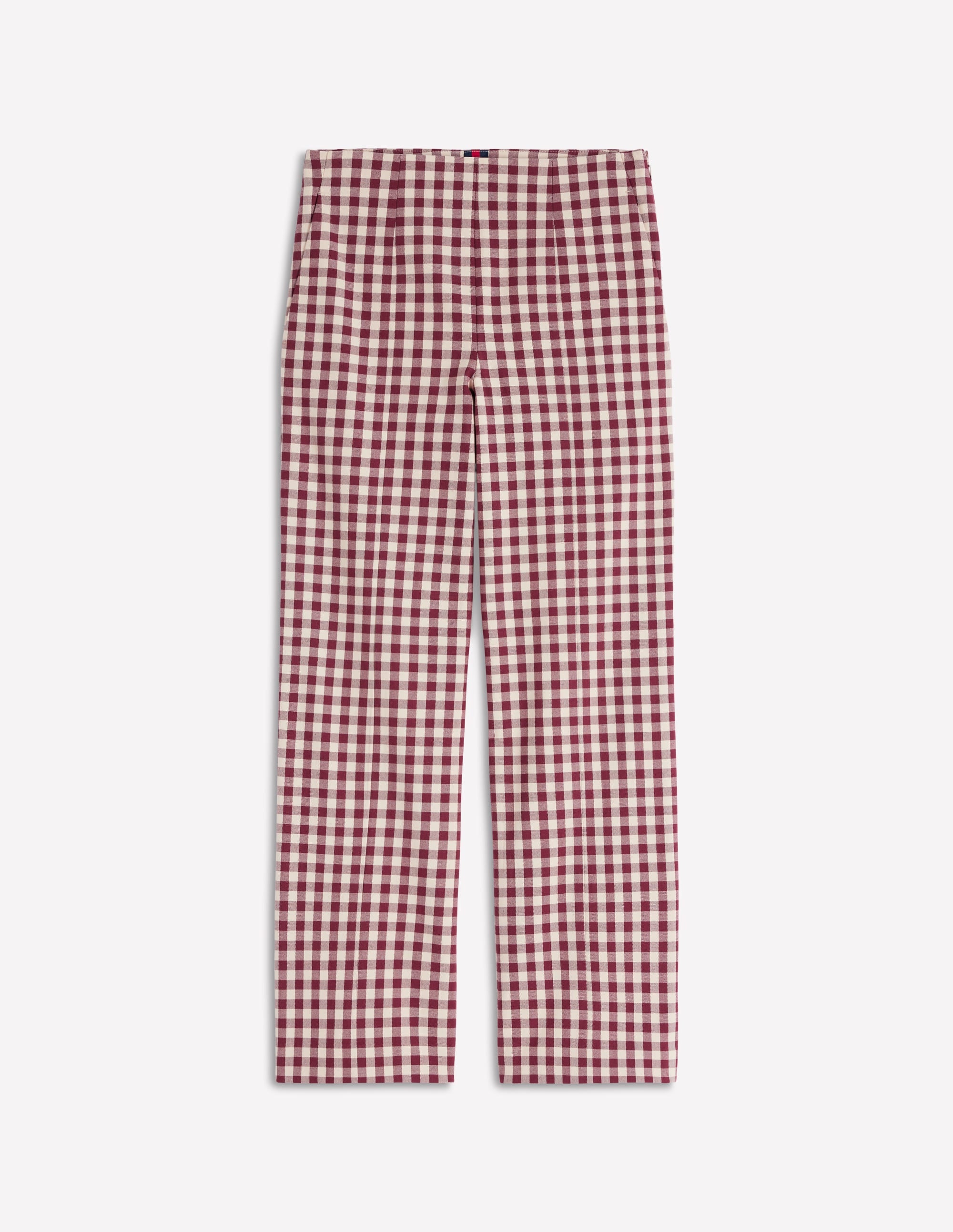 Elegante 7/8-Hose-Kastanie Vichykaro - Image 6