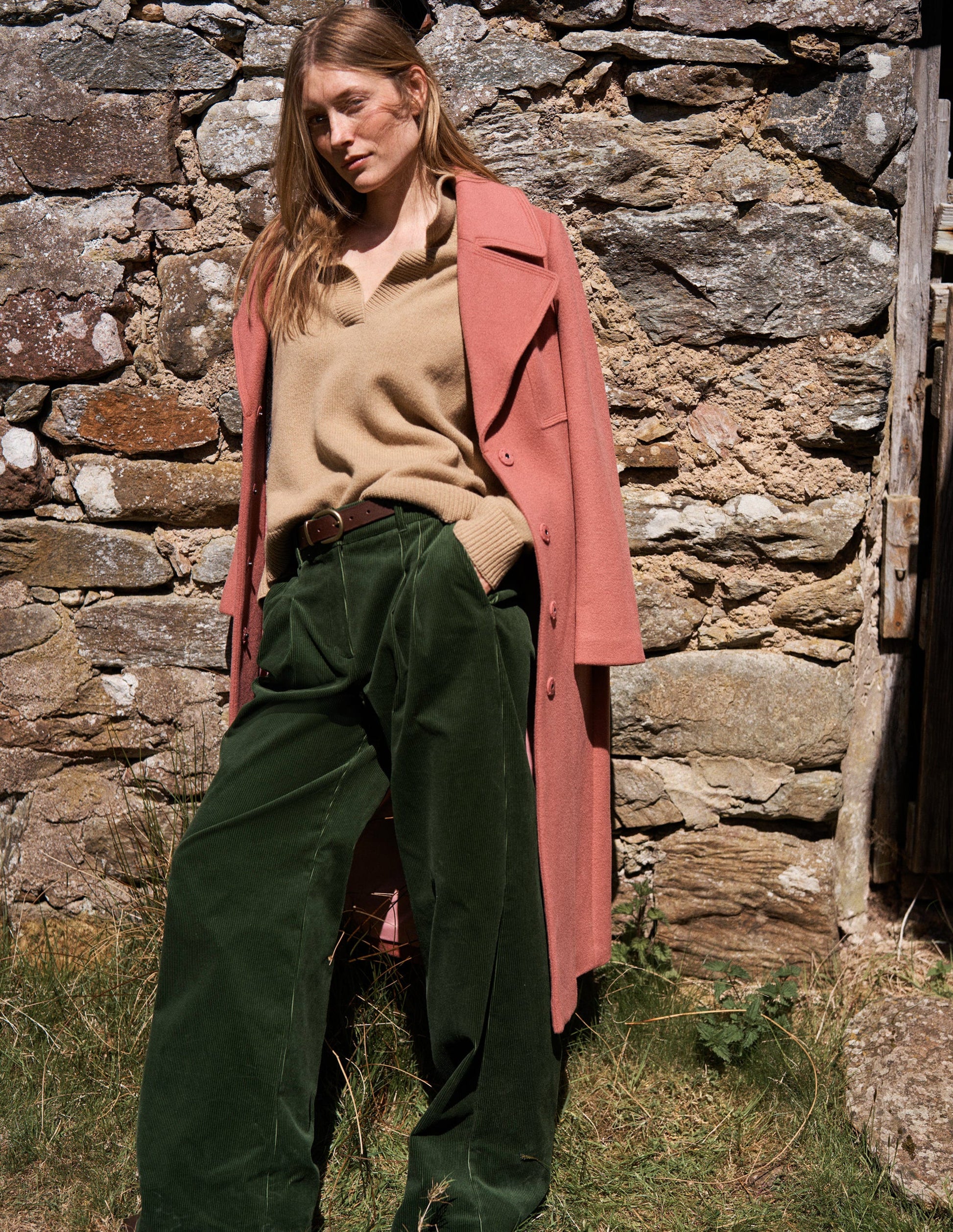 Kensington Cordhose-Grüne Fichte-1