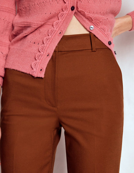Canonbury Lange Hose-Rotbraun