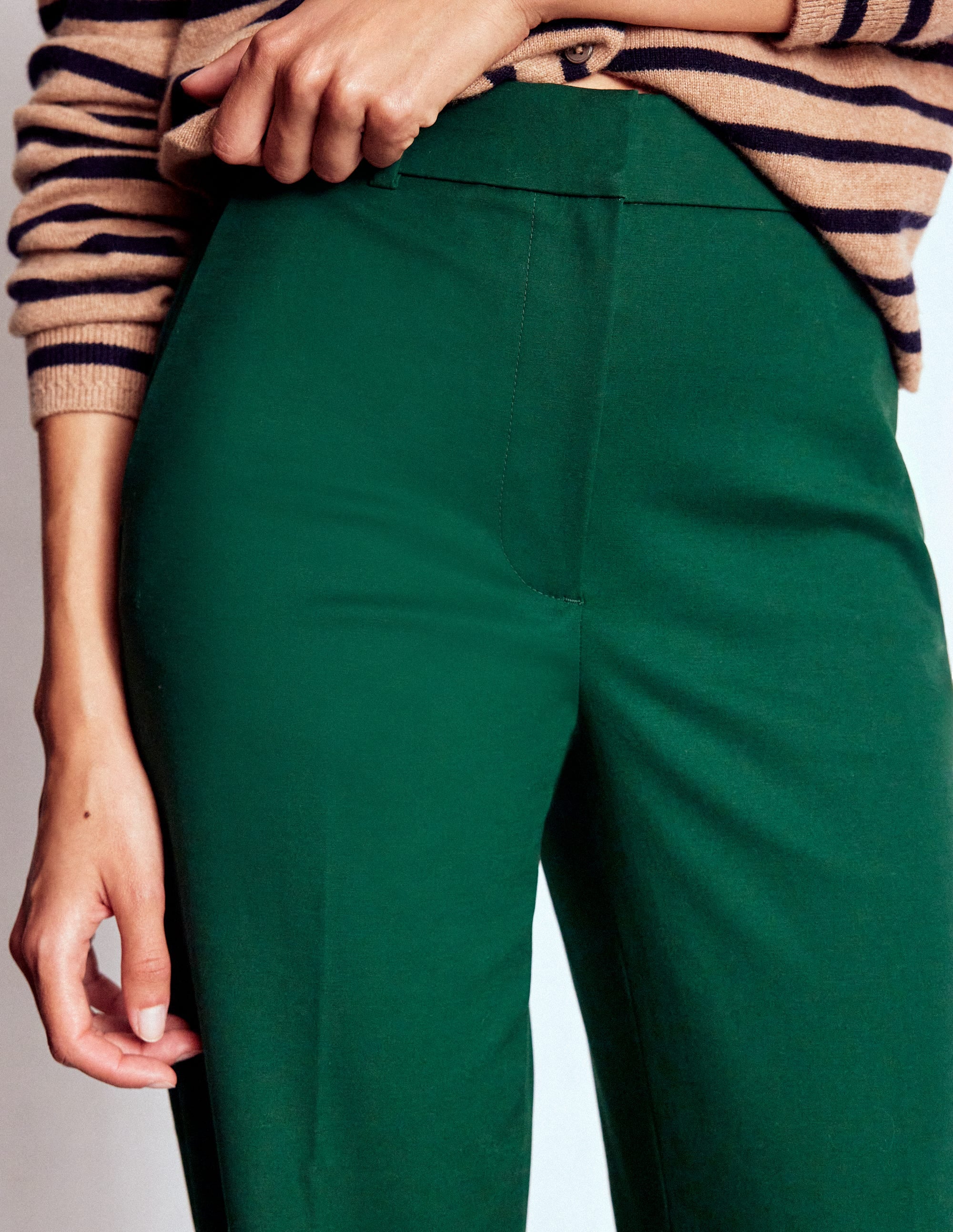 Pantalon Canonbury coupe longue-Émeraude profond - Image 2