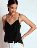 Camisole aus Seide-Schwarz