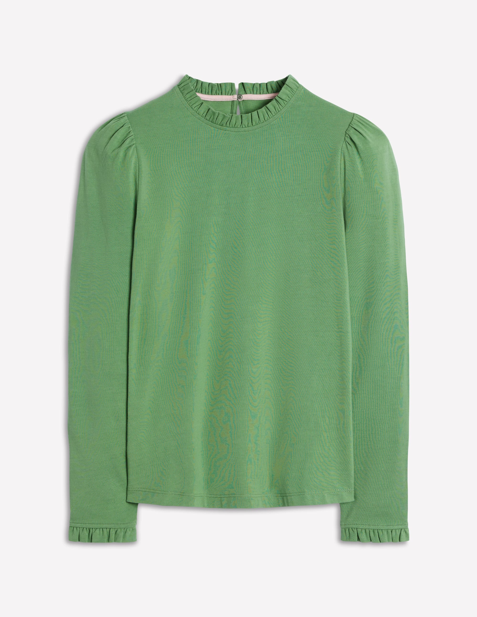Top volanté ultra-doux-Vert triton - Image 5