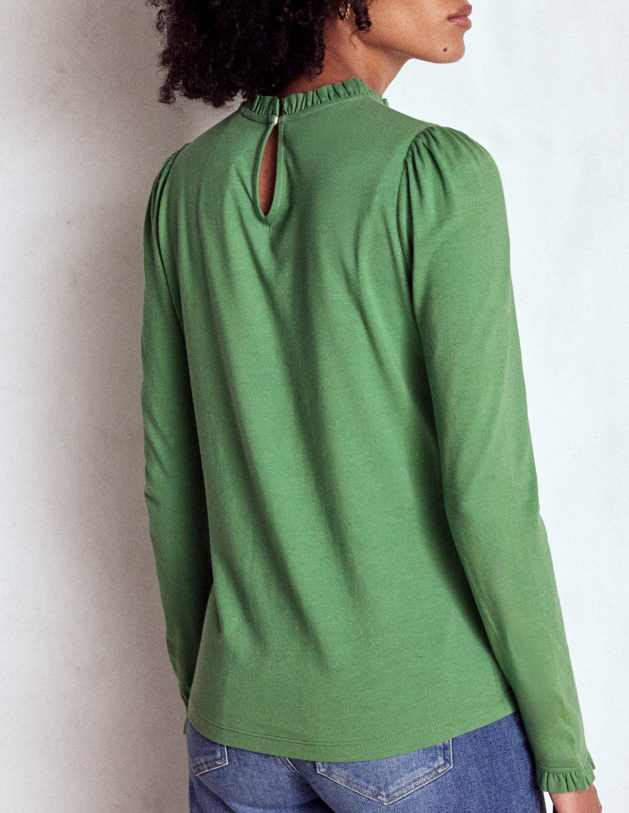 Top volanté ultra-doux-Vert triton - Image 3