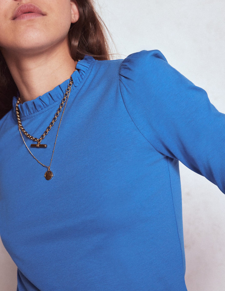 Top volanté ultra-doux-Motif Meadow Spring