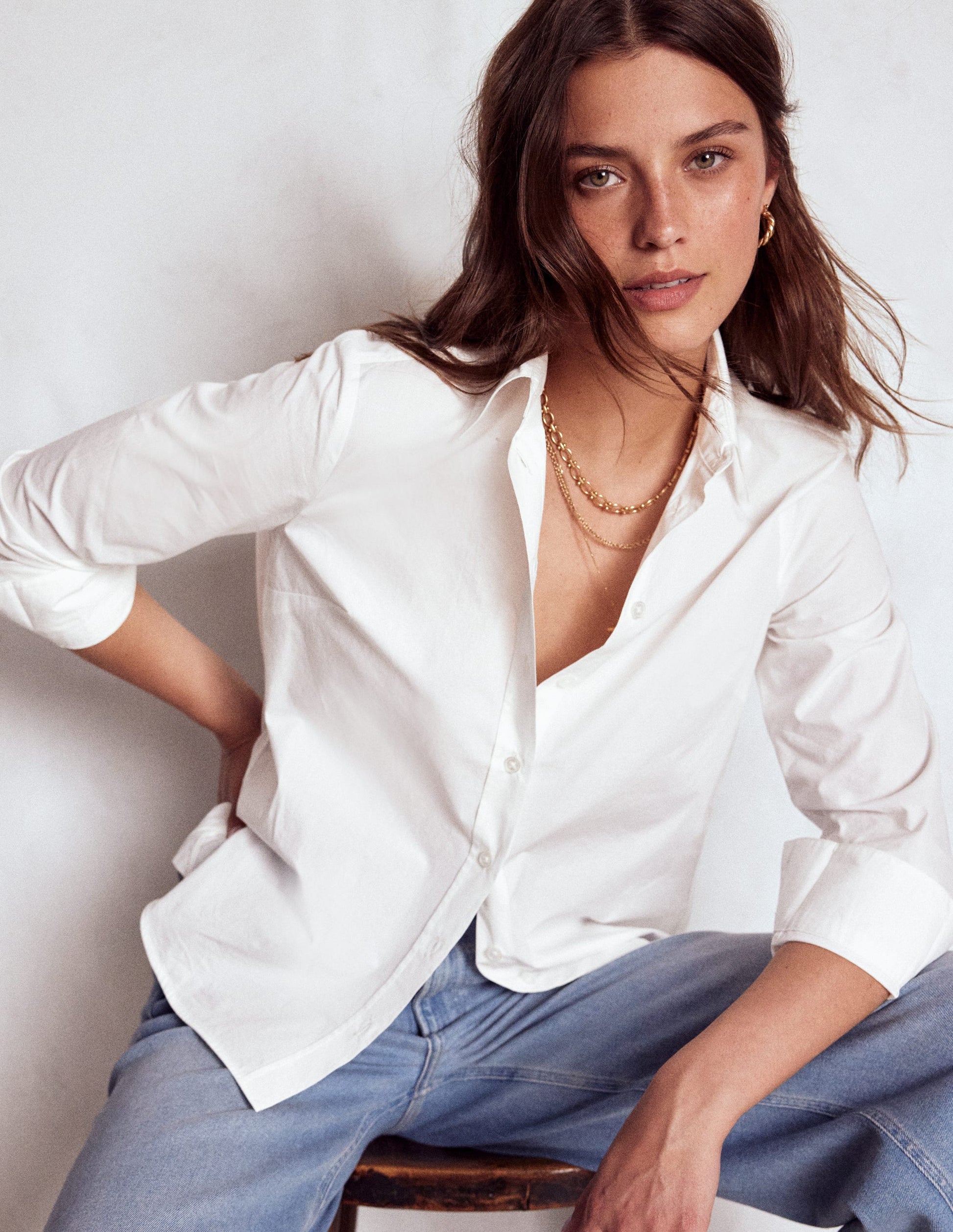 Sienna Baumwollhemd-Weiß-1