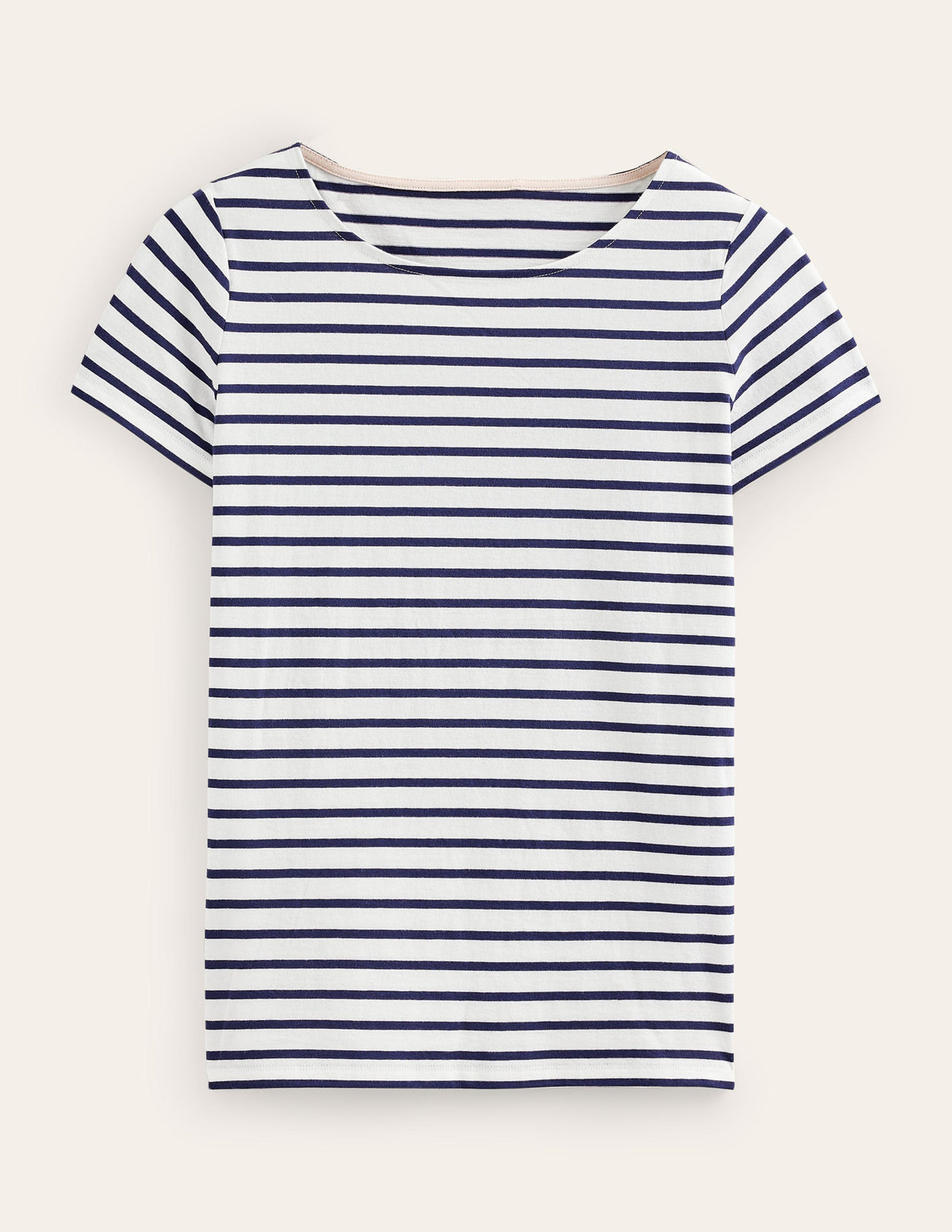 Ella Bretonshirt mit kurzen Ärmeln-Naturweiß, Marineblau - Image 5