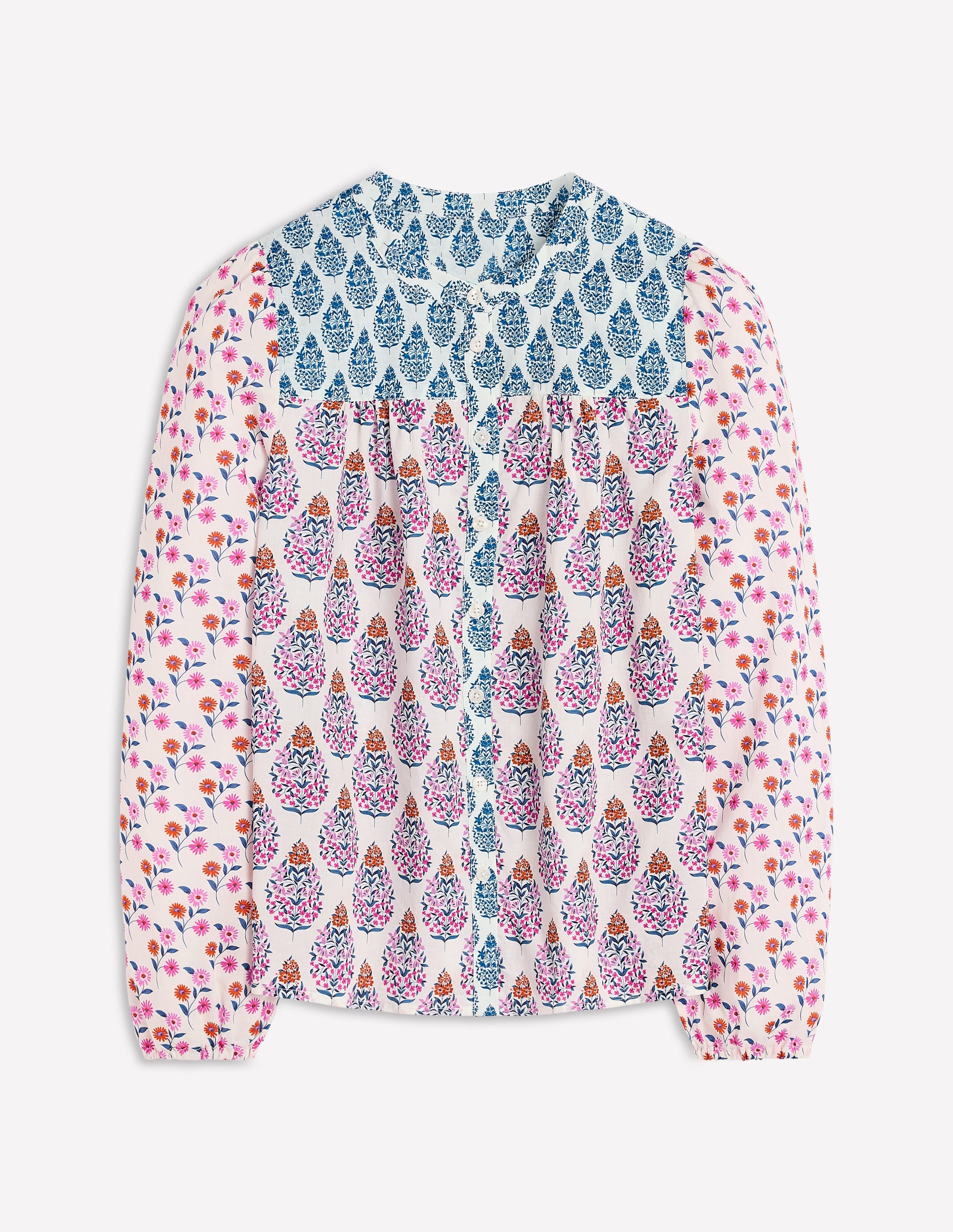 Top Corrine en coton-Multi, bouquet de fleurs sauvages - Image 6