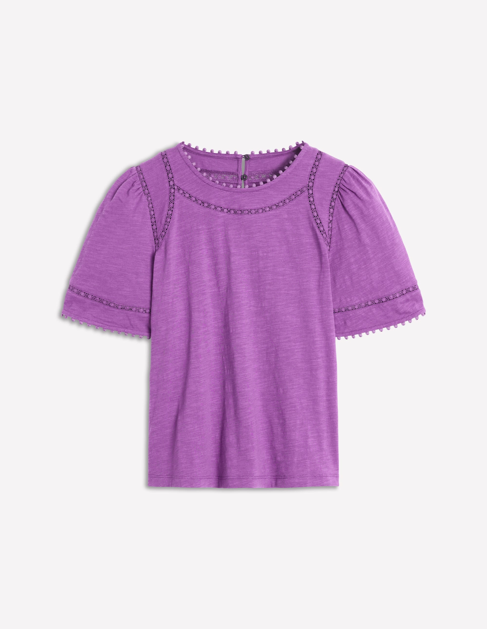 Mila Oberteil mit Spitzenbesatz-Amethyst-Lila - Image 4