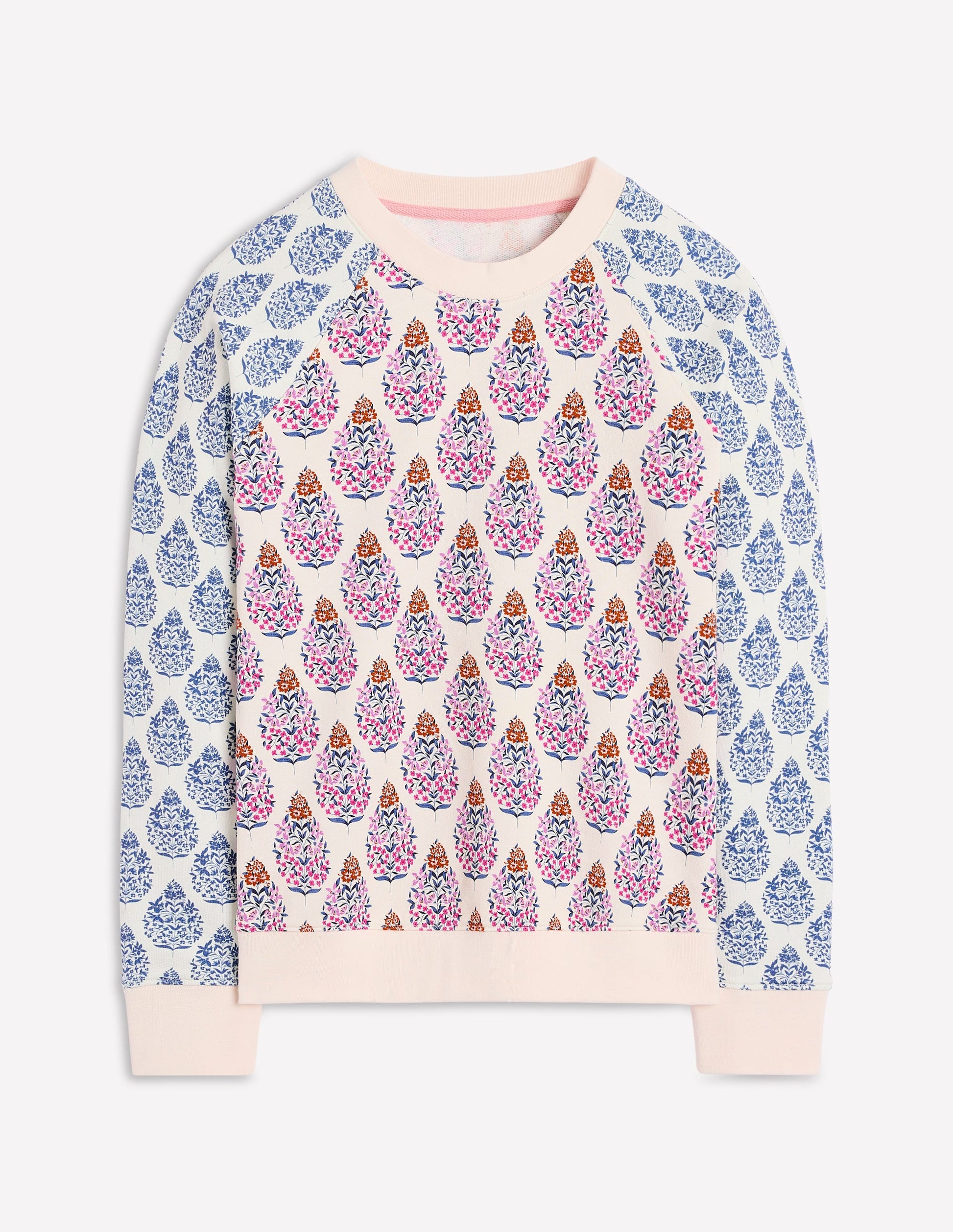 Rosa Bedrucktes Sweatshirt-Bunt, Wildblumenstrauß-4