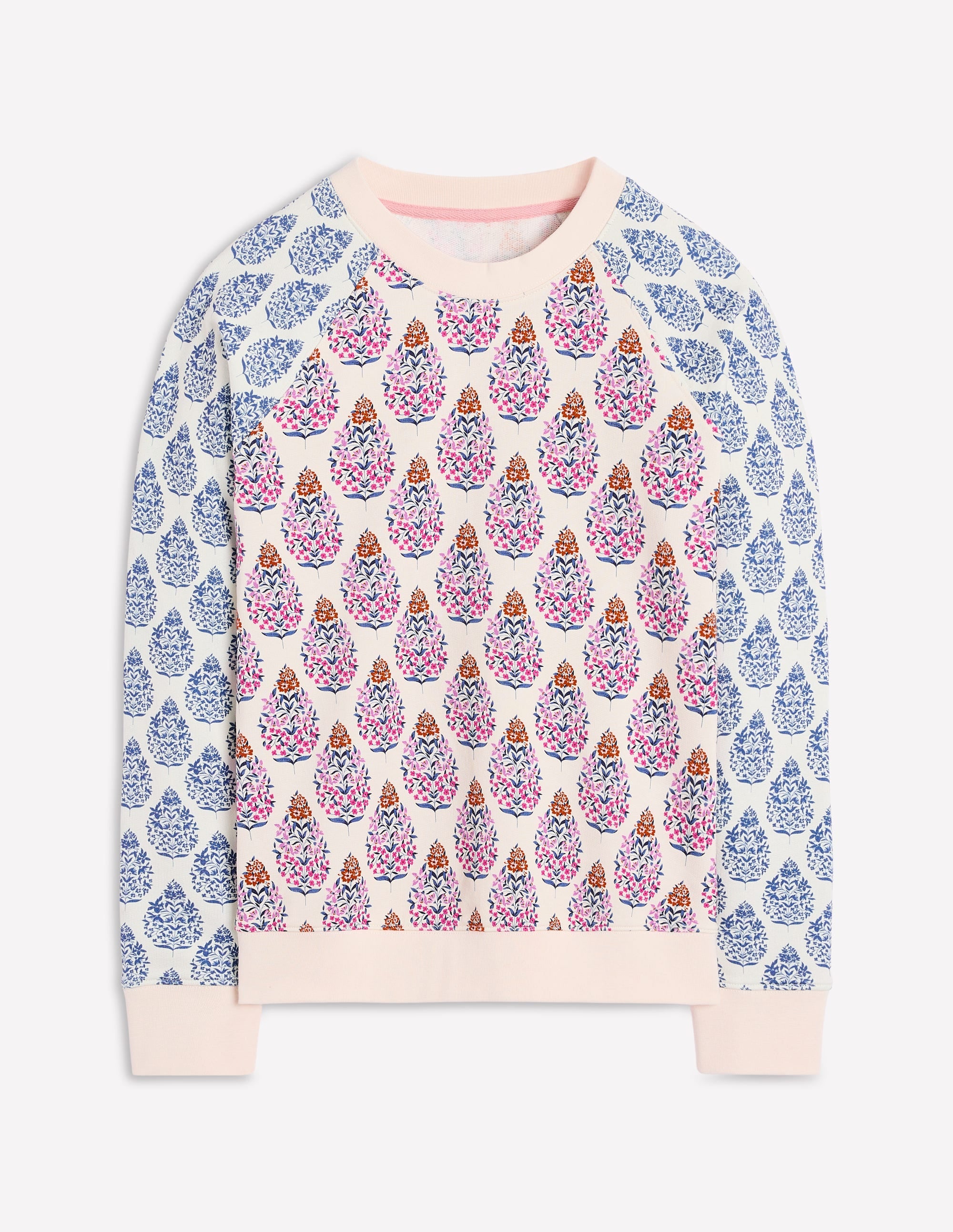 Rosa Bedrucktes Sweatshirt-Bunt, Wildblumenstrauß - Image 4