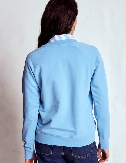 Rosa Sweatshirt mit Stickerei-Mürrische Katze-3