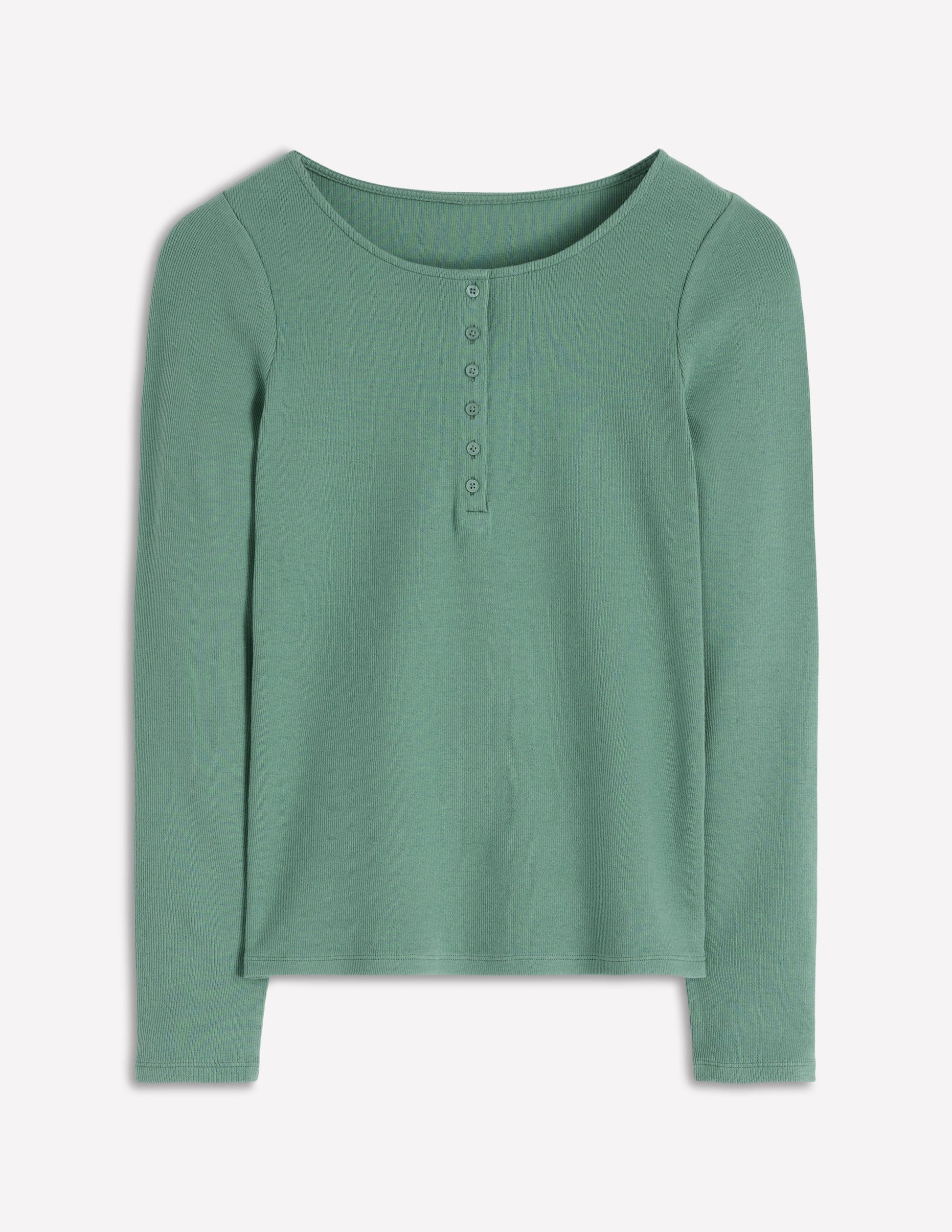 Henley-Shirt aus Rippstrick-Eukalyptus-5