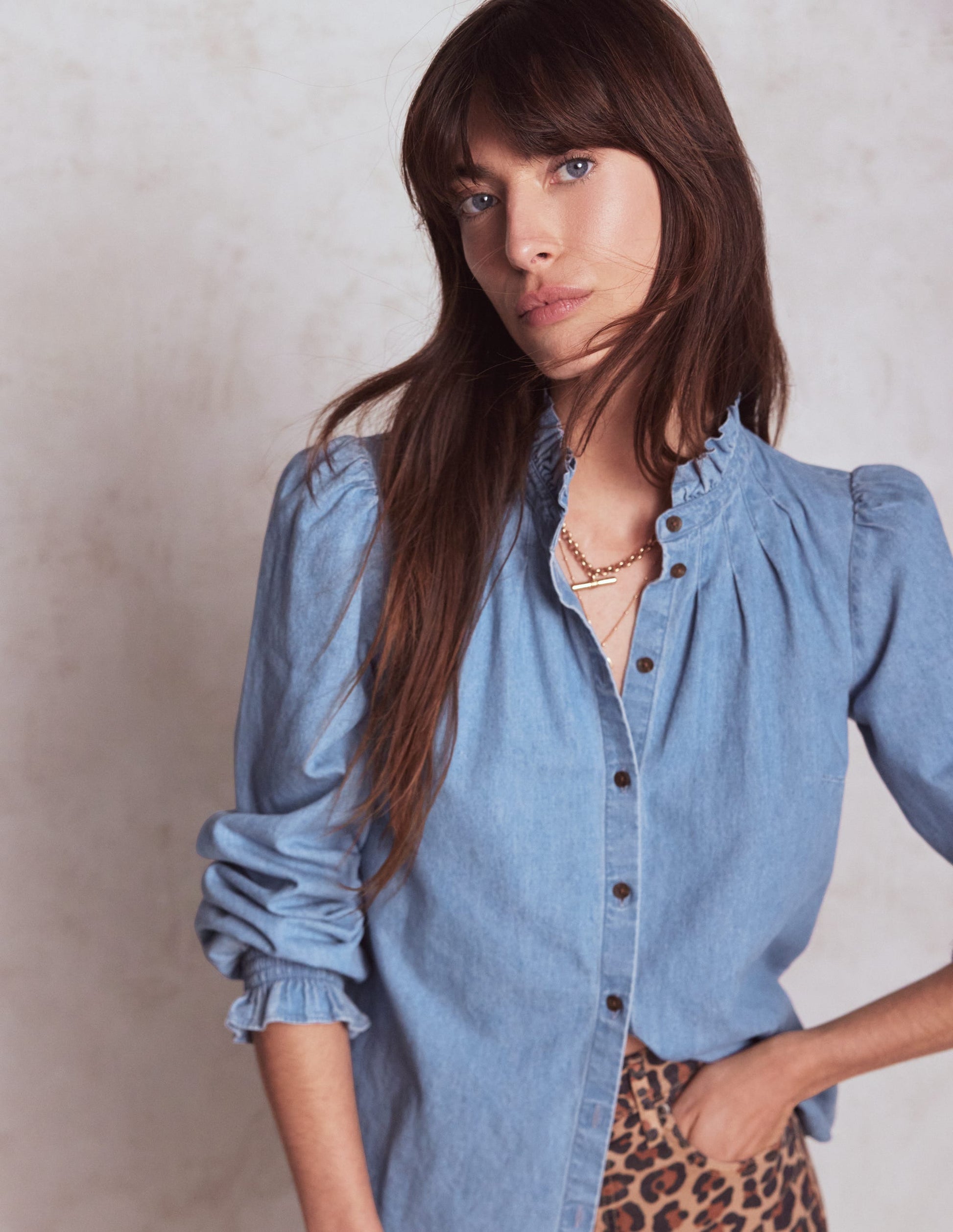 Lorna Denim-Oberteil-Hell Authentisch-1