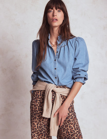 Lorna Denim-Oberteil-Hell Authentisch-6