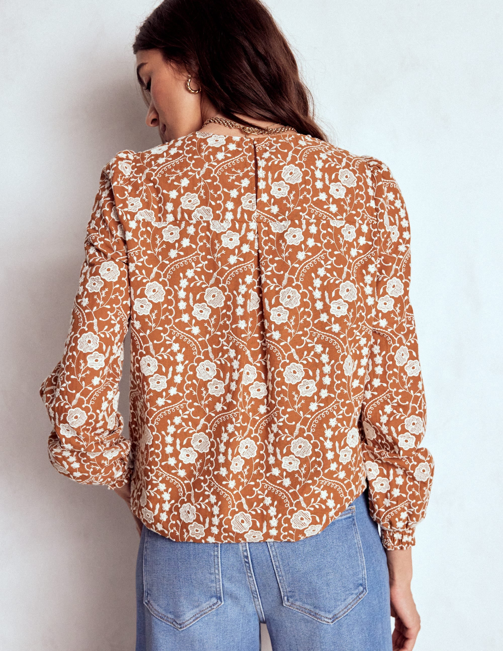 Top brodé en coton-Cookie - Image 3