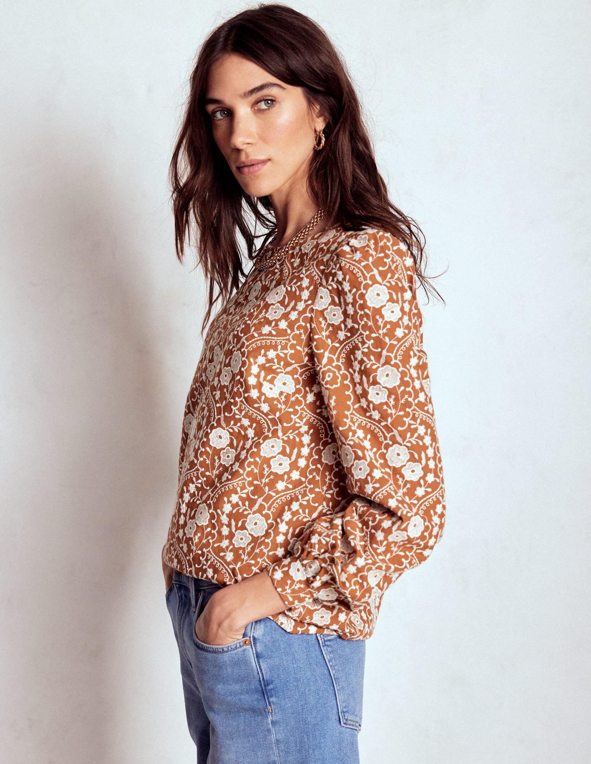 Top brodé en coton-Cookie - Image 5