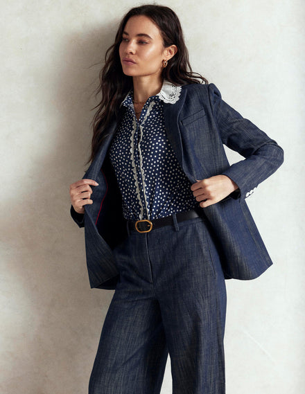 Woodbridge Twill-Blazer-Indigo