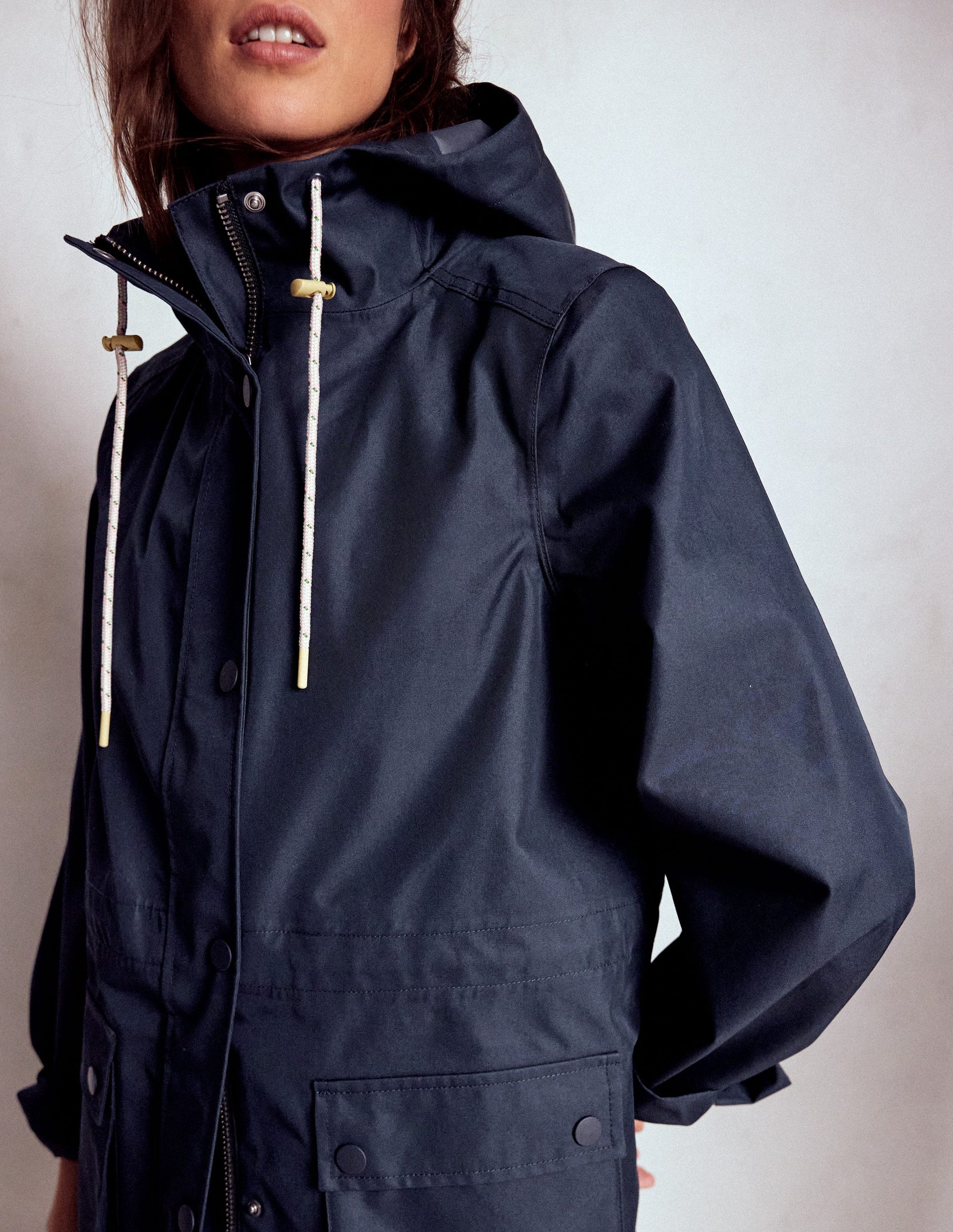 Lange Regenjacke-Ecru/Chalky Pink Stripe-2