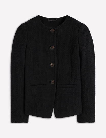 Hampsted Texturierter Blazer-Schwarz-6
