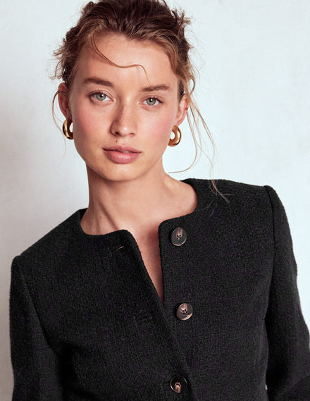 Hampsted Texturierter Blazer-Schwarz