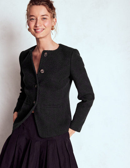 Hampsted Texturierter Blazer-Schwarz-4