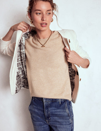 Hampsted Texturierter Blazer-Creme, texturiert-5