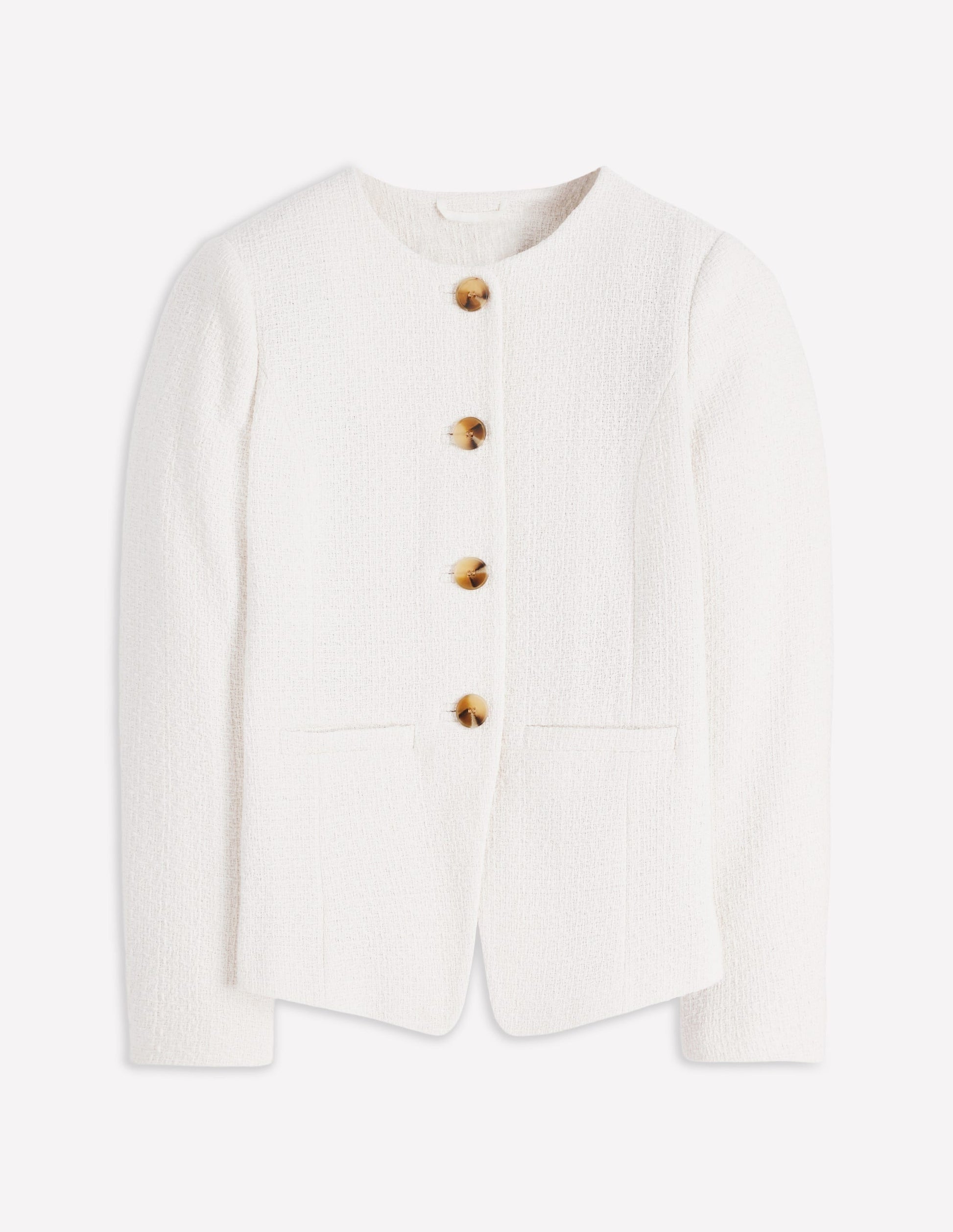 Hampsted Texturierter Blazer-Creme, texturiert-6